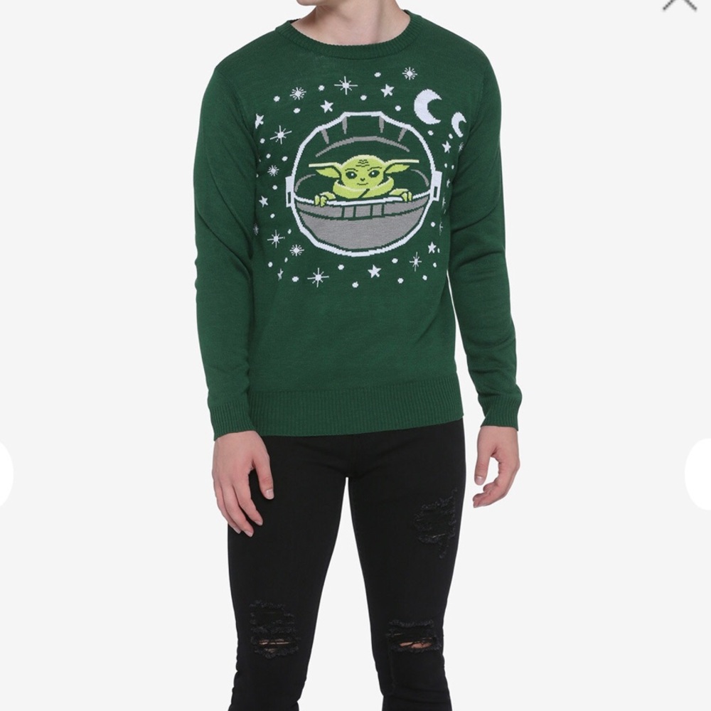 Baby Yoda Holiday sweater L